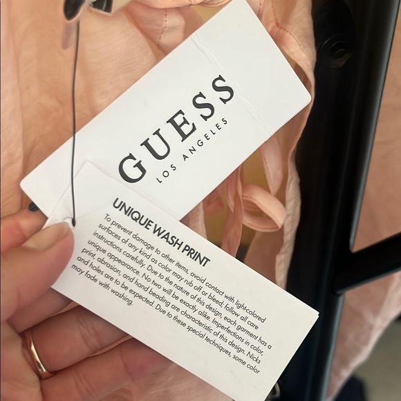 Guess NWT Boho Blush Pink Floral Camisole w Embroidery - Picture 3 of 7